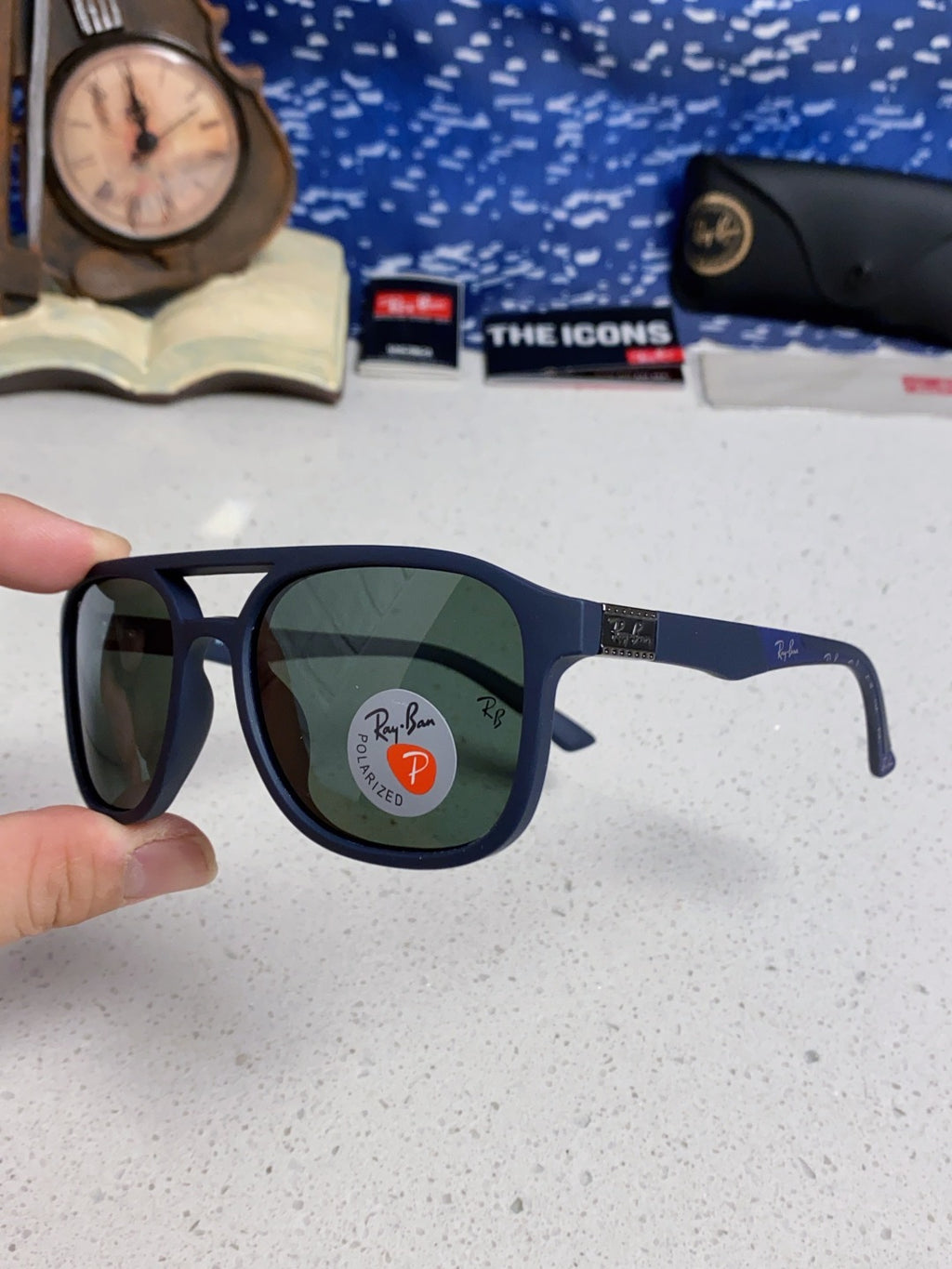 Ray-Ban RB69061 Aviator Black Lens Sunglasses for Men & Women - 998536 - detail image 6