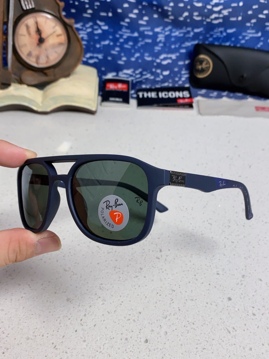 Ray-Ban RB69061 Aviator Black Lens Sunglasses for Men & Women - 998536 - detail image 6