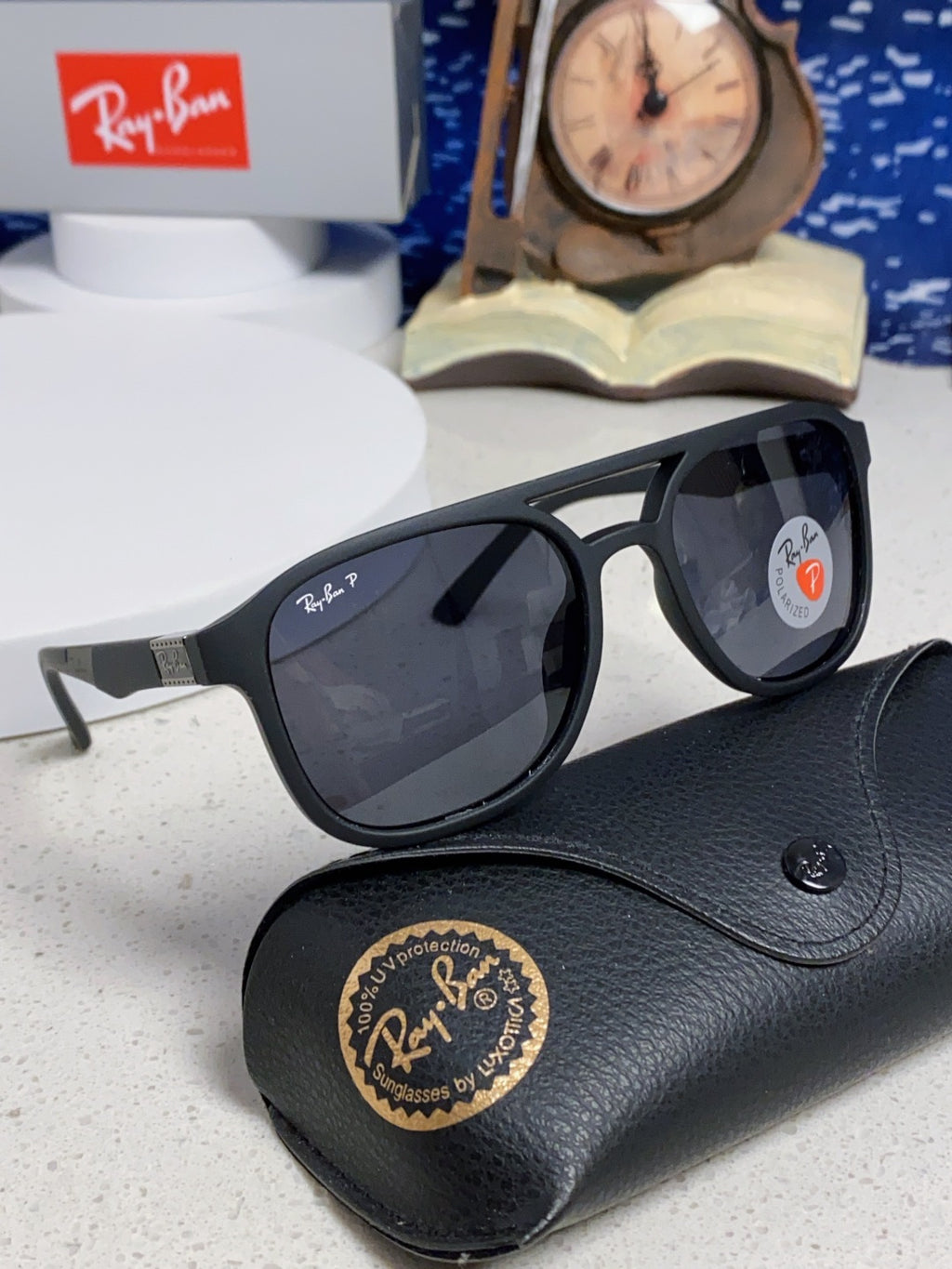 Ray-Ban RB69061 Aviator Black Lens Sunglasses for Men & Women - 433052 - detail image 10