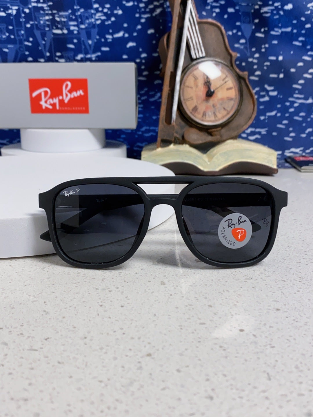 Ray-Ban RB69061 Aviator Black Lens Sunglasses for Men & Women - 433052 - detail image 9