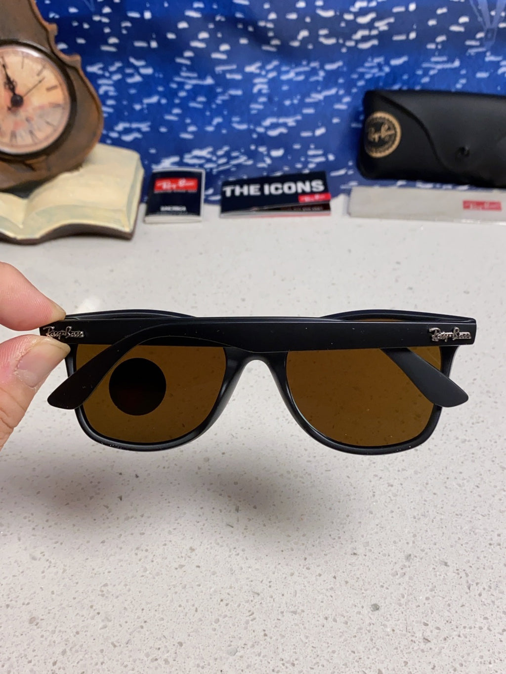 Ray-Ban RB4440N Polarized Fashion Blue Lens Sunglasses for Men & Wome - 433055 - detail image 5
