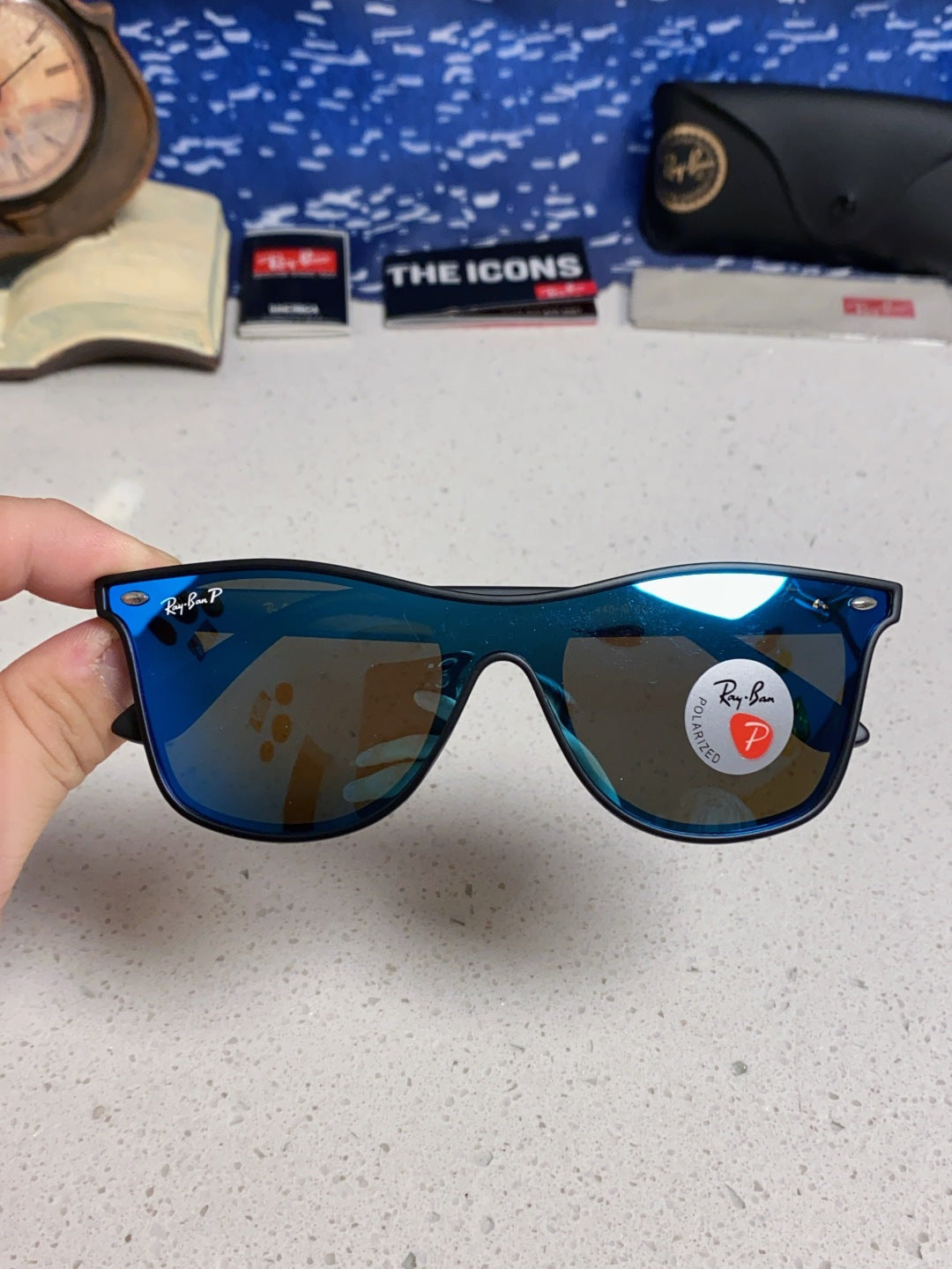 Ray-Ban RB4440N Polarized Fashion Blue Lens Sunglasses for Men & Wome - 433055 - detail image 4
