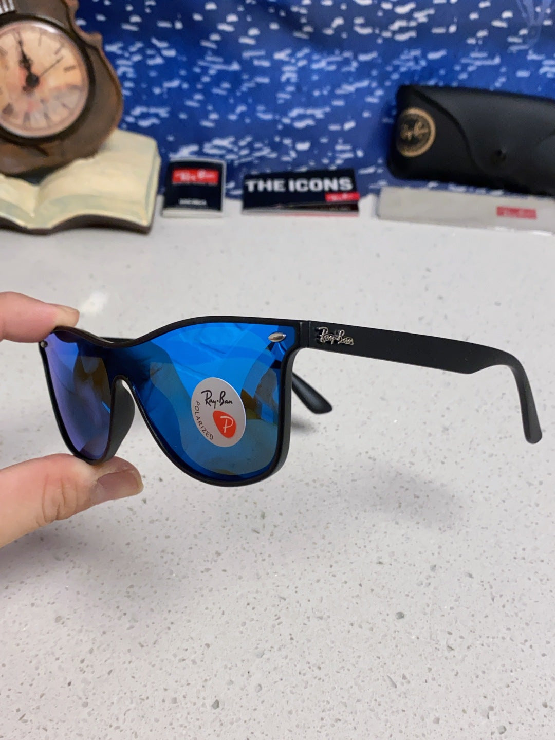 Ray-Ban RB4440N Polarized Fashion Blue Lens Sunglasses for Men & Wome - 433055 - detail image 6