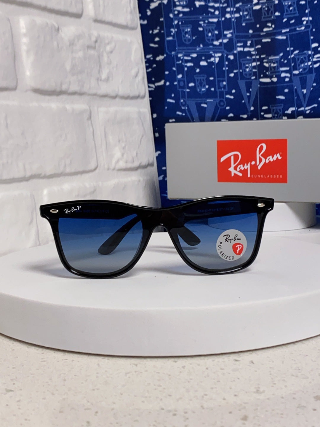 Ray-Ban RB4440N Polarized Fashion Blue Lens Sunglasses for Men & Women - detail image 2
