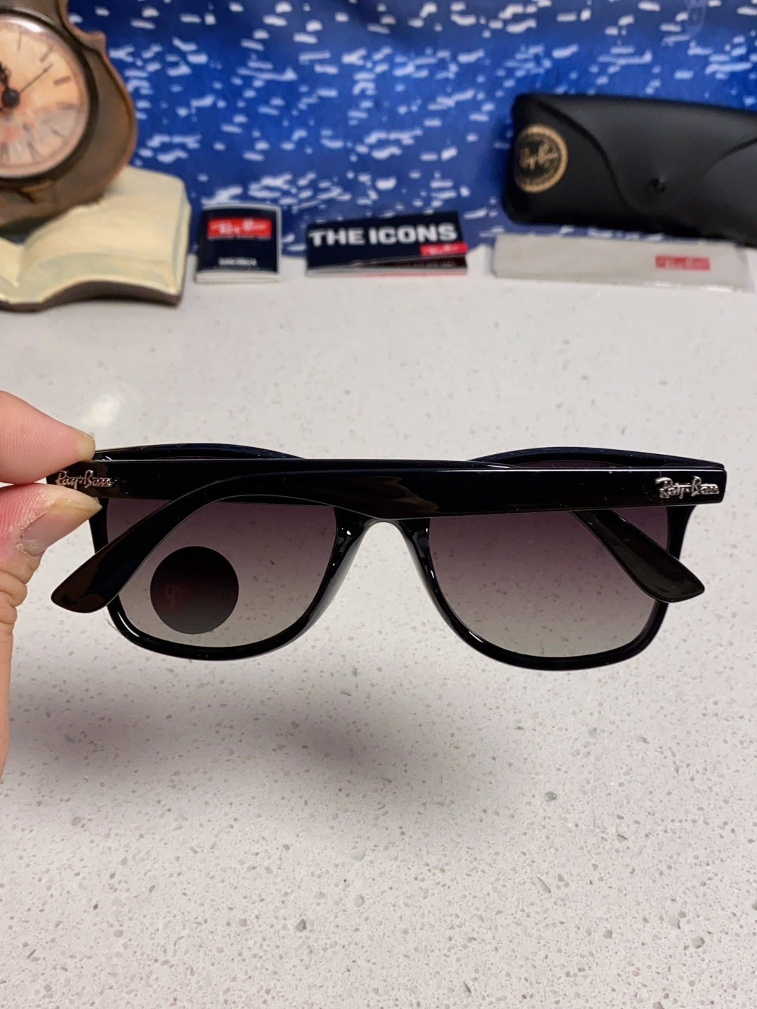 Ray-Ban RB4440N Polarized Fashion Silver Lens Sunglasses for Men & Women - detail image 5