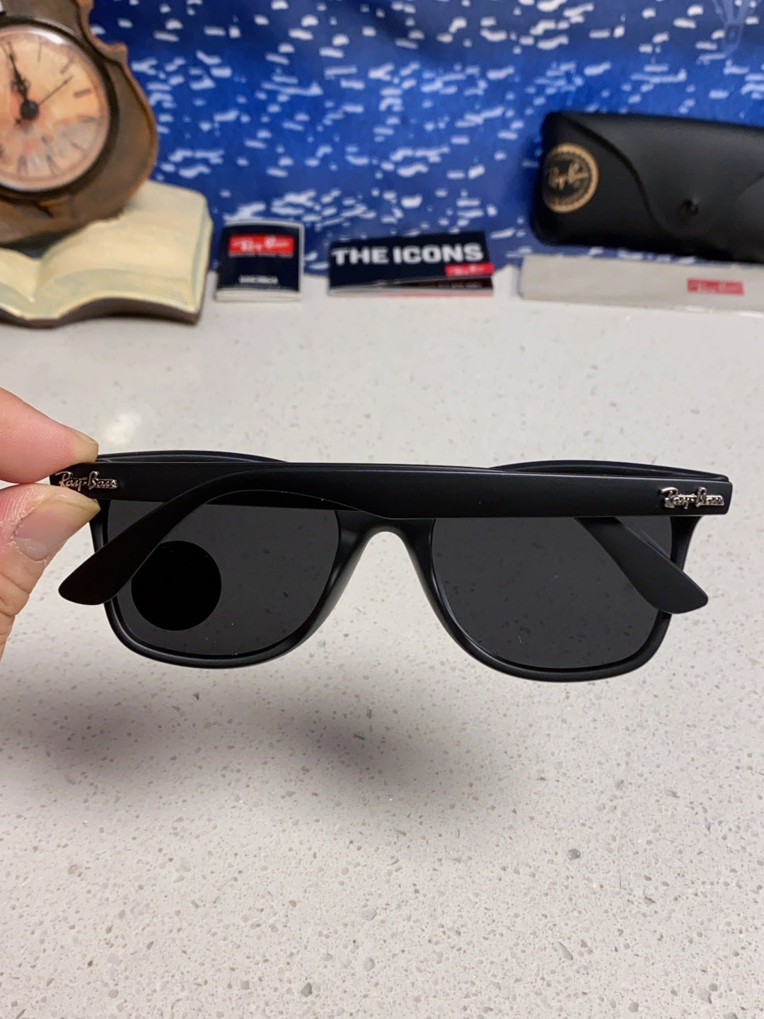 Ray-Ban RB4440N Polarized Fashion Black Lens Sunglasses for Men & Women - detail image 5