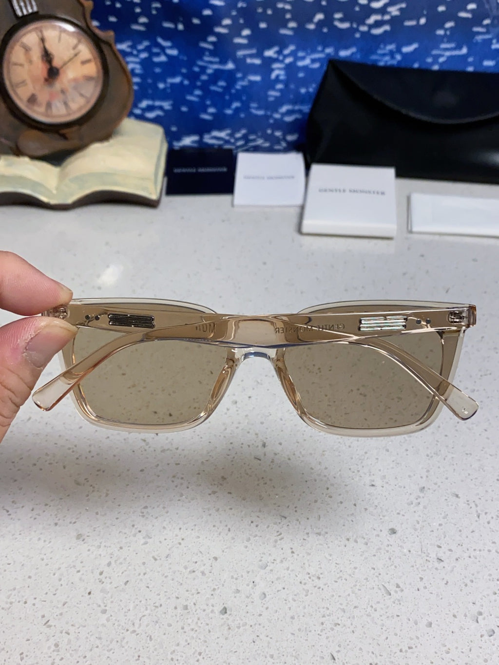 Gentle Monster MONOO Polarized Square Silver Lens Sunglasses for Men - 998471 - detail image 4