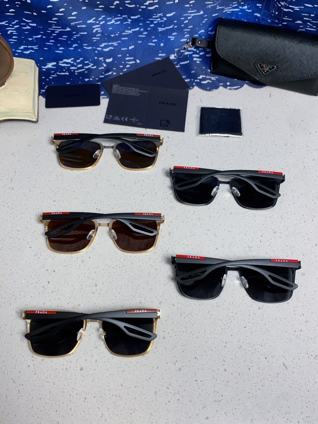 Prada Fashion Blue Lens Sunglasses for Men & Women - detail image 11