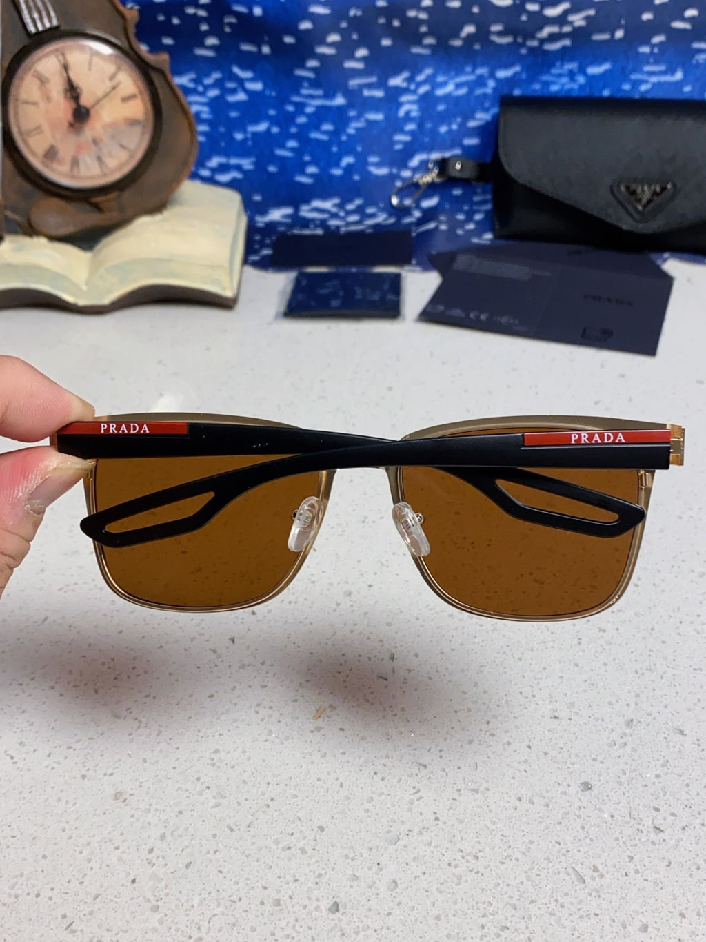 Prada Fashion Brown Lens Sunglasses for Men & Women - 432152 - detail image 5