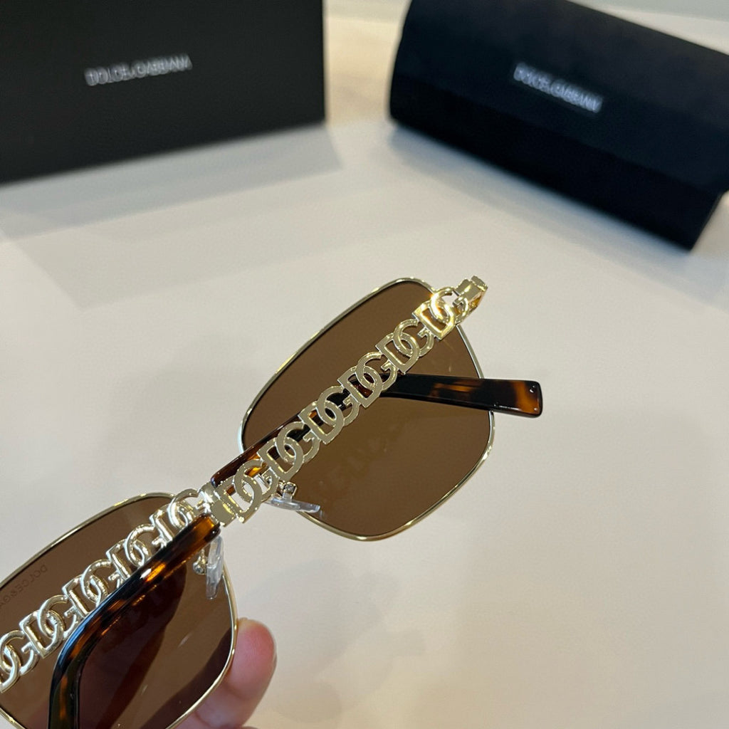 Dolce & Gabbana Polarized Fashion Brown Lens Sunglasses for Men - detail image 8