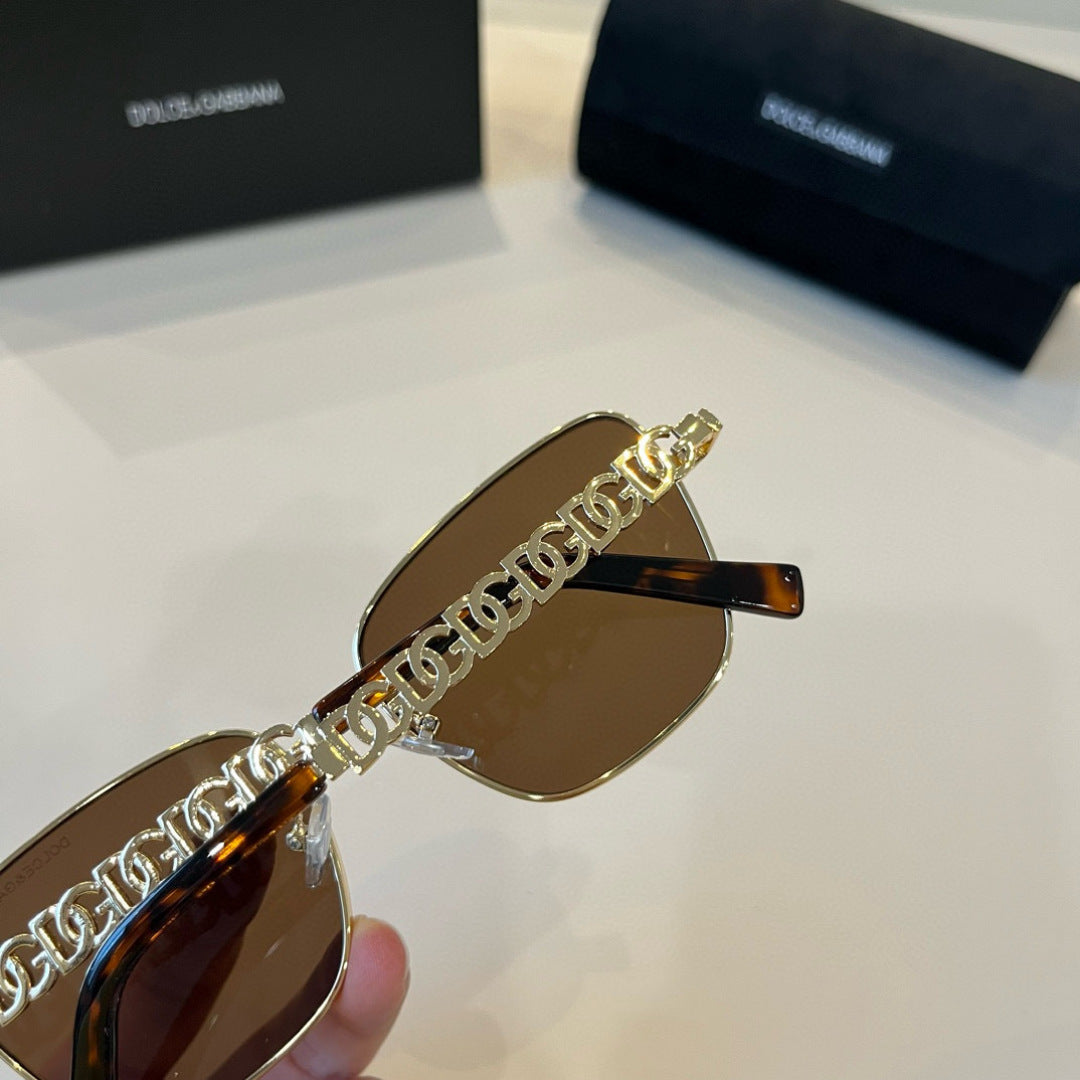 Dolce & Gabbana Polarized Fashion Brown Lens Sunglasses for Men - detail image 8