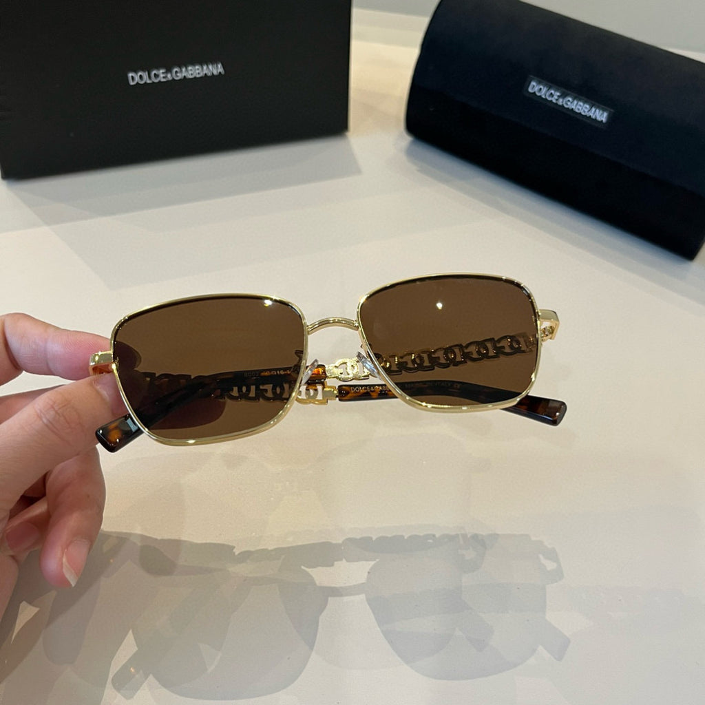 Dolce & Gabbana Polarized Fashion Brown Lens Sunglasses for Men - detail image 7