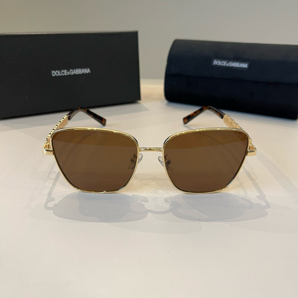 Dolce & Gabbana Polarized Fashion Brown Lens Sunglasses for Men - detail image 2