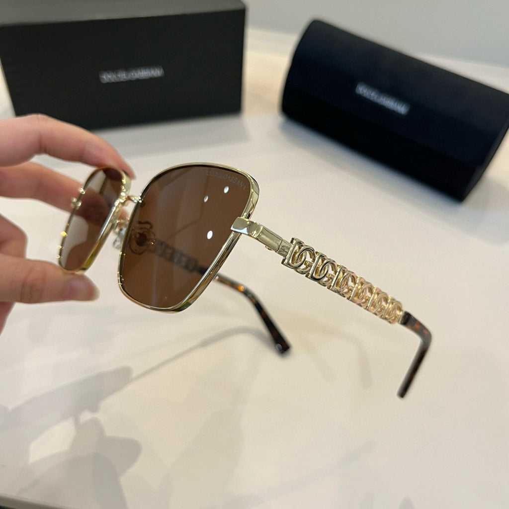 Dolce & Gabbana Polarized Fashion Brown Lens Sunglasses for Men - detail image 4