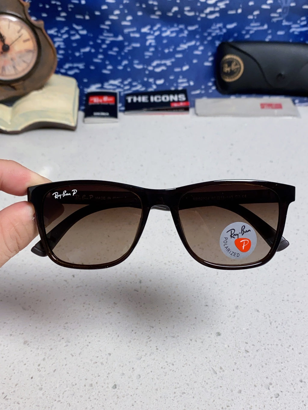 Ray-Ban RB69024 Polarized Fashion Silver Lens Sunglasses for Men - 488219 - detail image 4