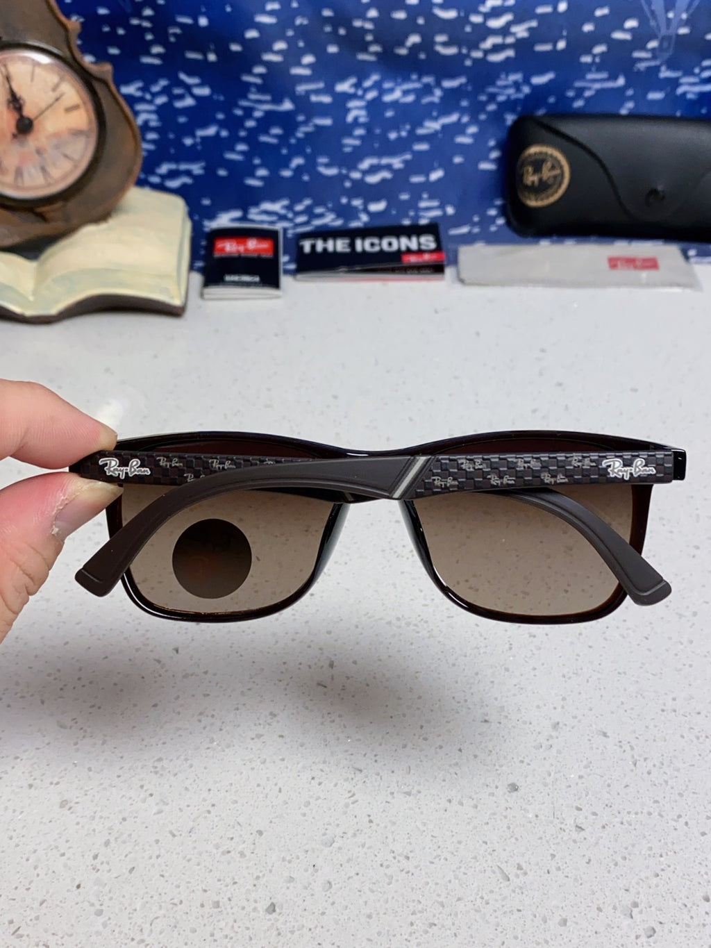 Ray-Ban RB69024 Polarized Fashion Silver Lens Sunglasses for Men - 488219 - detail image 5