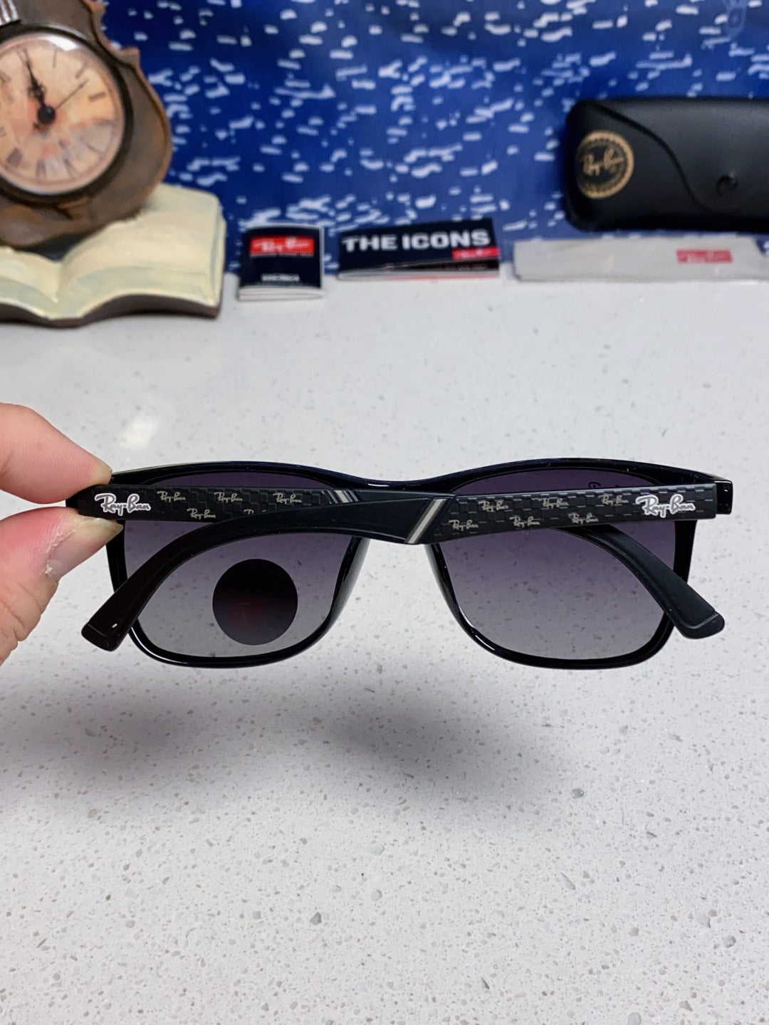Ray-Ban RB69024 Polarized Fashion Silver Lens Sunglasses for Men - 359032 - detail image 5