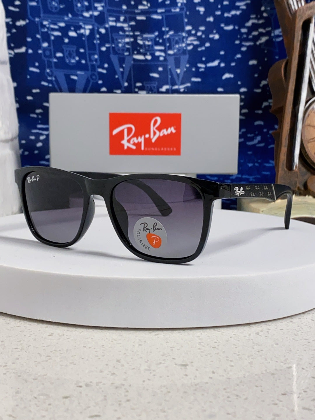 Ray-Ban RB69024 Polarized Fashion Silver Lens Sunglasses for Men - 359032