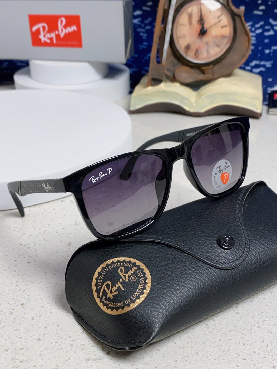 Ray-Ban RB69024 Polarized Fashion Silver Lens Sunglasses for Men - detail image 10