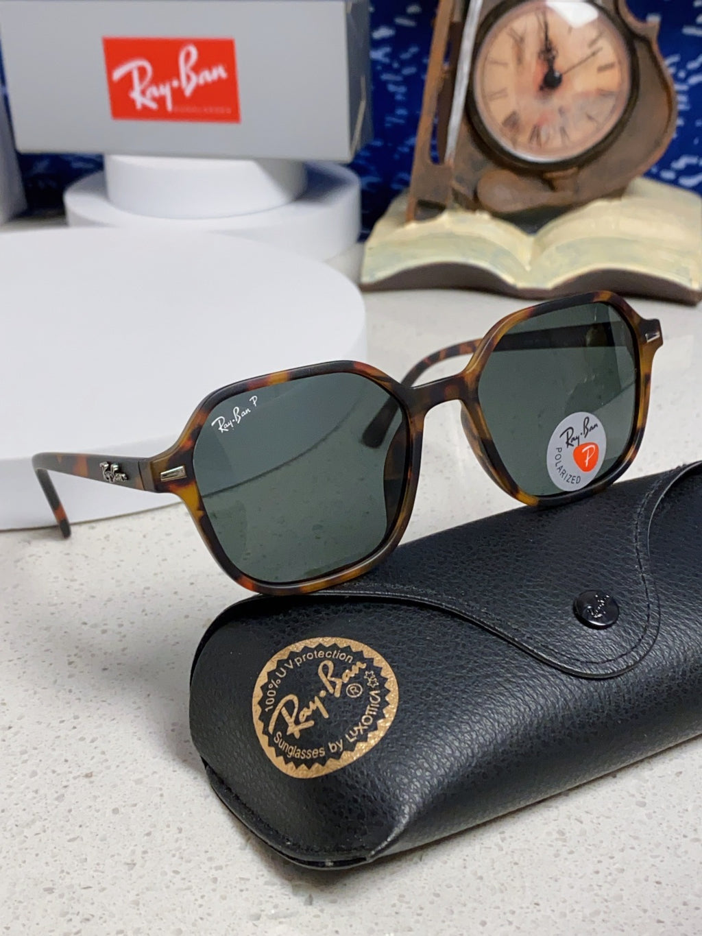 Ray-Ban RB2194 Polarized Round Silver Lens Sunglasses for Men & Women - 488224 - detail image 10