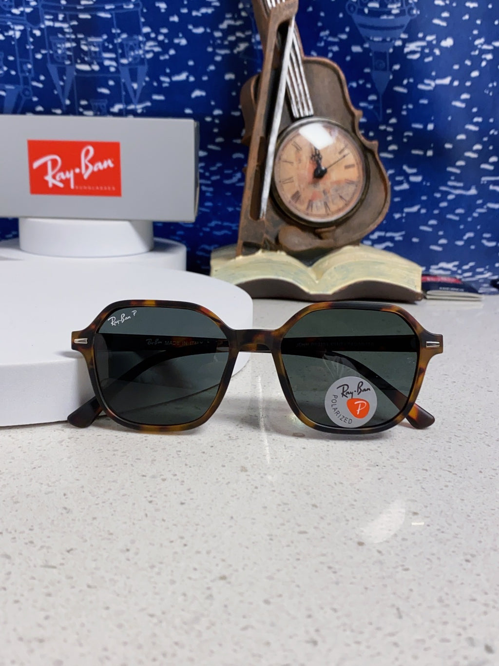 Ray-Ban RB2194 Polarized Round Silver Lens Sunglasses for Men & Women - 488224 - detail image 9