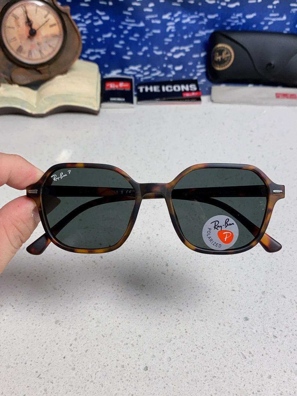 Ray-Ban RB2194 Polarized Round Silver Lens Sunglasses for Men & Women - 488224 - detail image 4