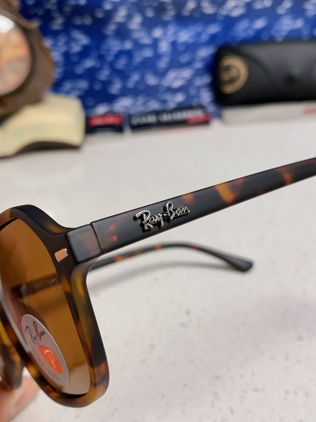 Ray-Ban RB2194 Polarized Round Brown Lens Sunglasses for Men & Women - detail image 7