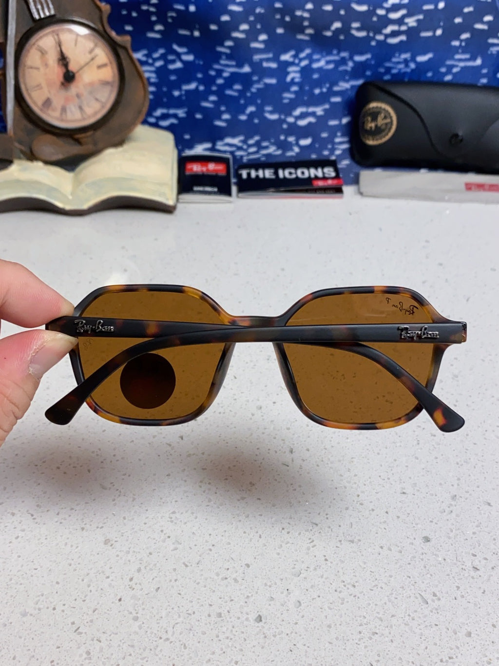 Ray-Ban RB2194 Polarized Round Brown Lens Sunglasses for Men & Women - detail image 5