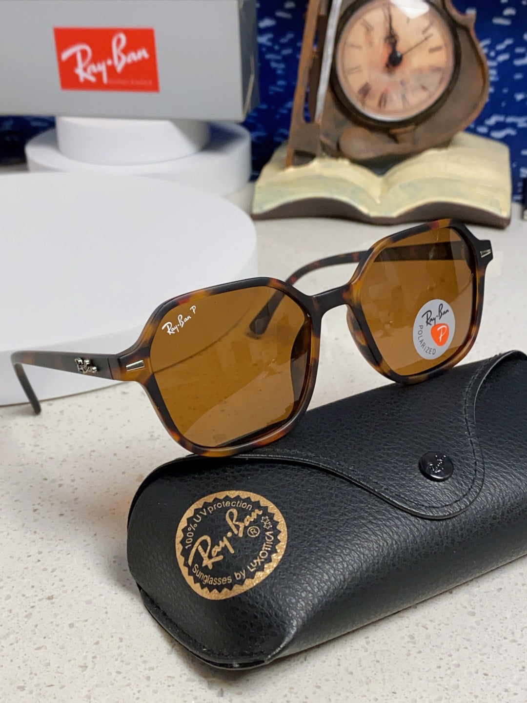 Ray-Ban RB2194 Polarized Round Brown Lens Sunglasses for Men & Women - detail image 10