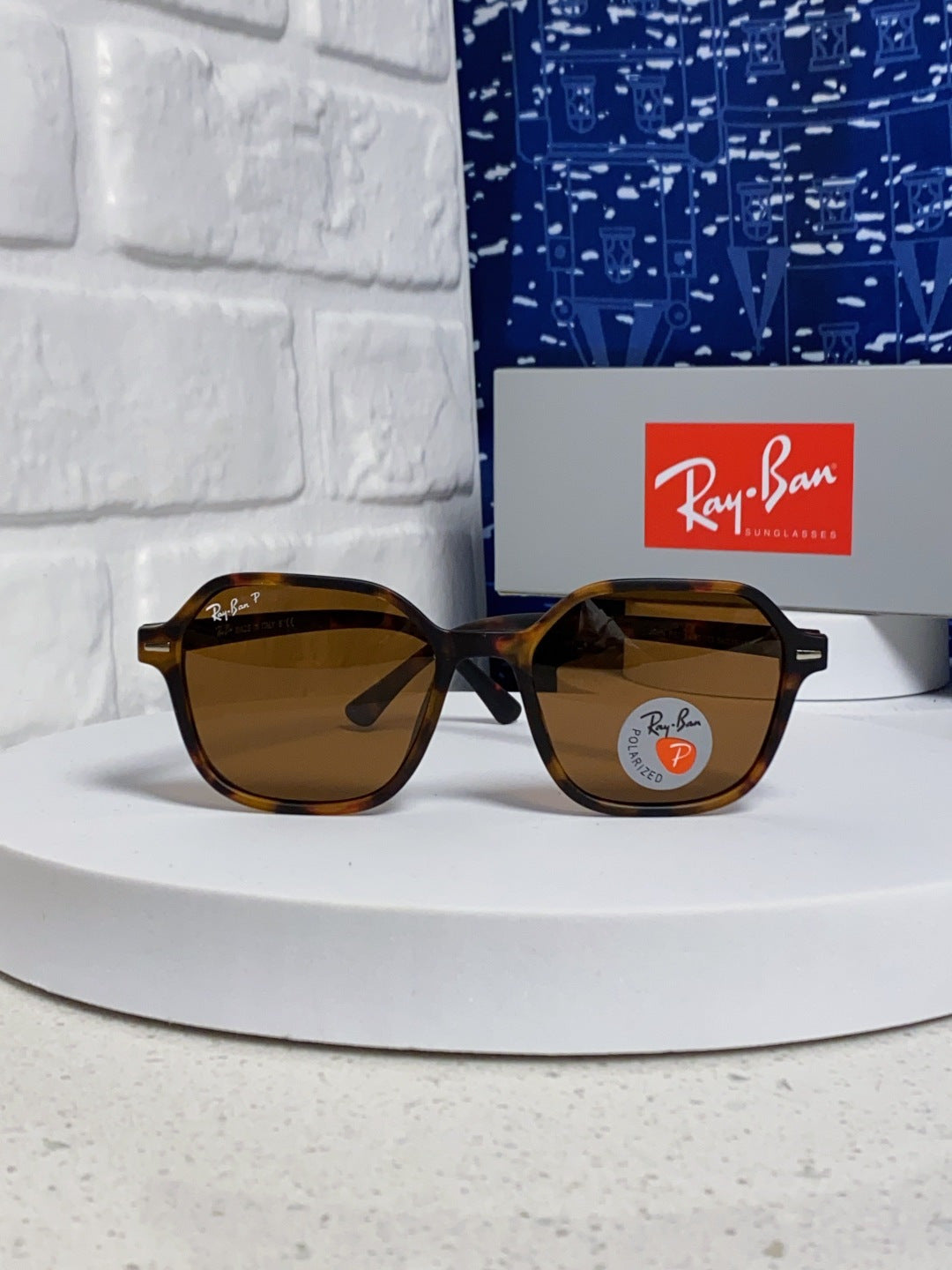 Ray-Ban RB2194 Polarized Round Brown Lens Sunglasses for Men & Women - detail image 2