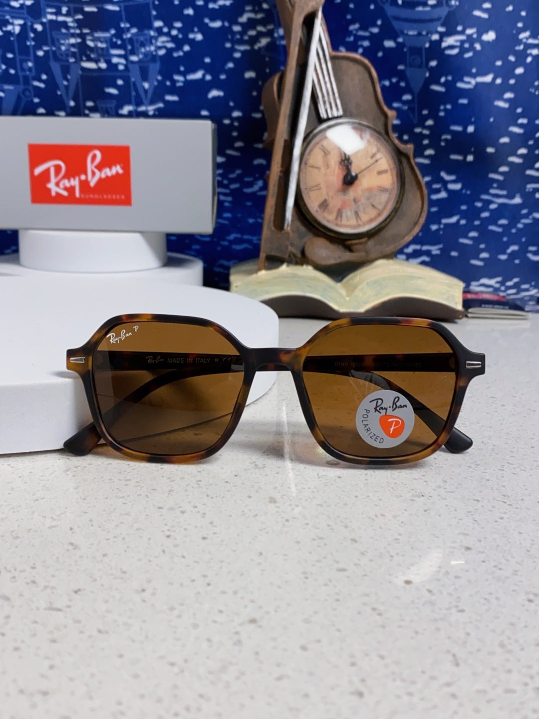 Ray-Ban RB2194 Polarized Round Brown Lens Sunglasses for Men & Women - detail image 9
