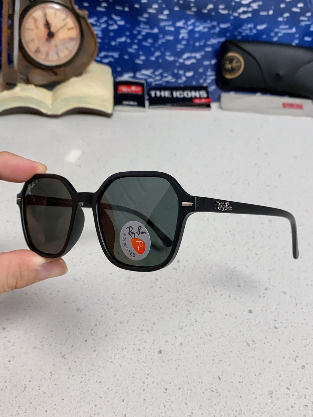 Ray-Ban RB2194 Polarized Round Black Lens Sunglasses for Men & Women - 488226 - detail image 6