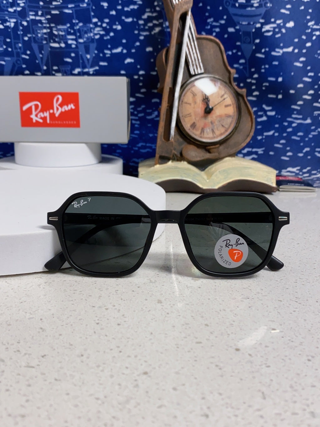 Ray-Ban RB2194 Polarized Round Black Lens Sunglasses for Men & Women - 488226 - detail image 9