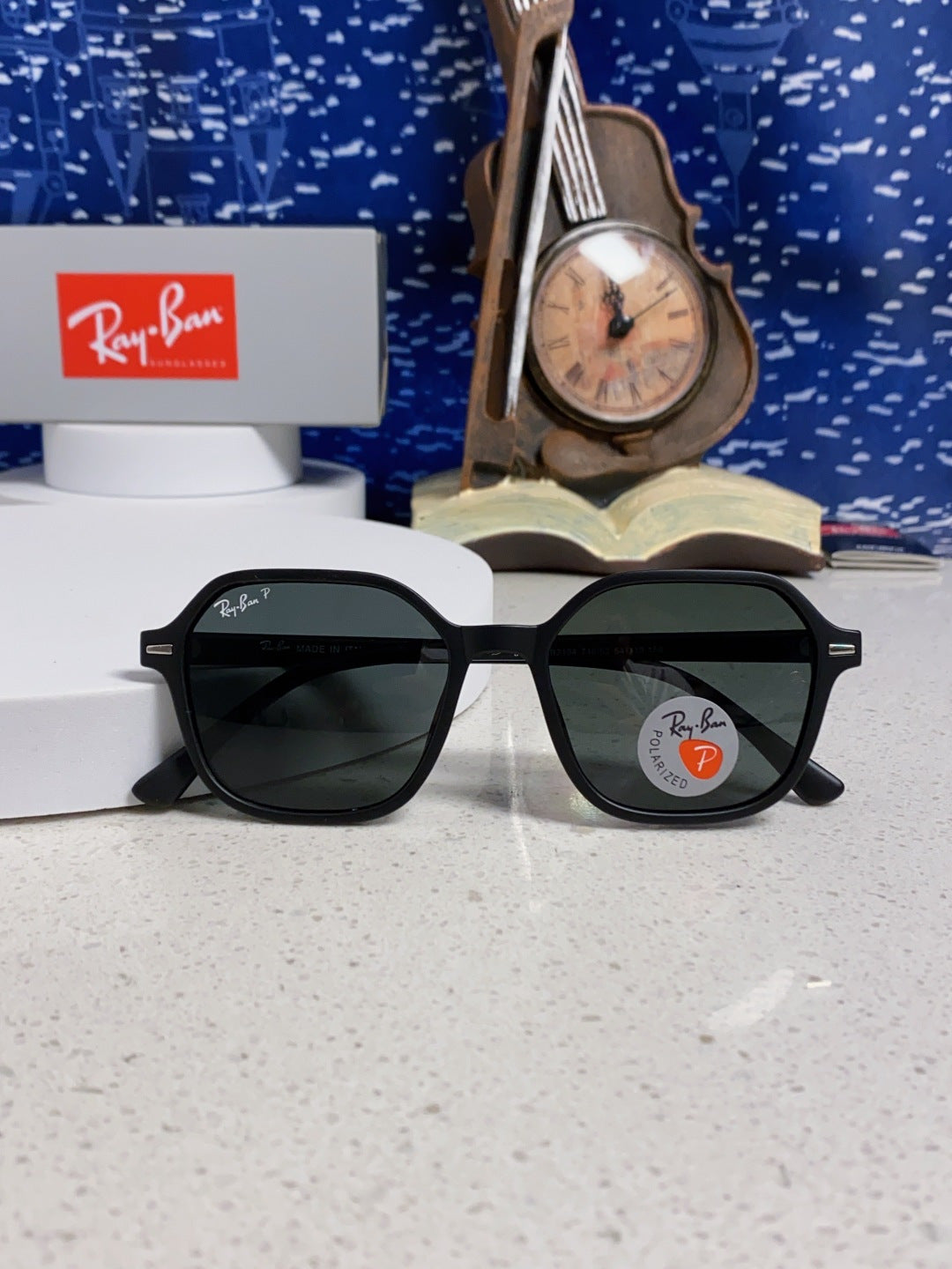 Ray-Ban RB2194 Polarized Round Black Lens Sunglasses for Men & Women - 488226 - detail image 9