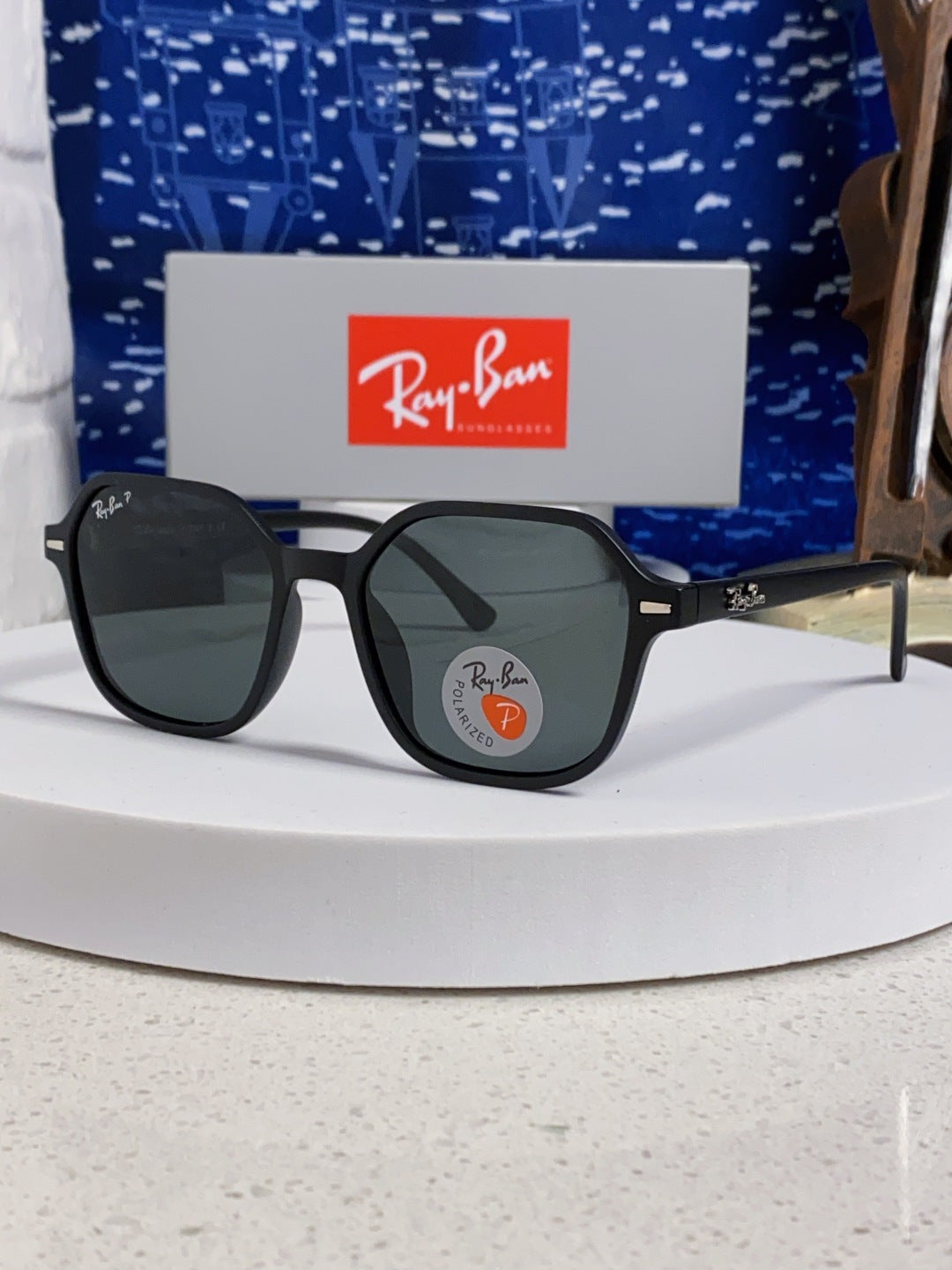 Ray-Ban RB2194 Polarized Round Black Lens Sunglasses for Men & Women - 488226