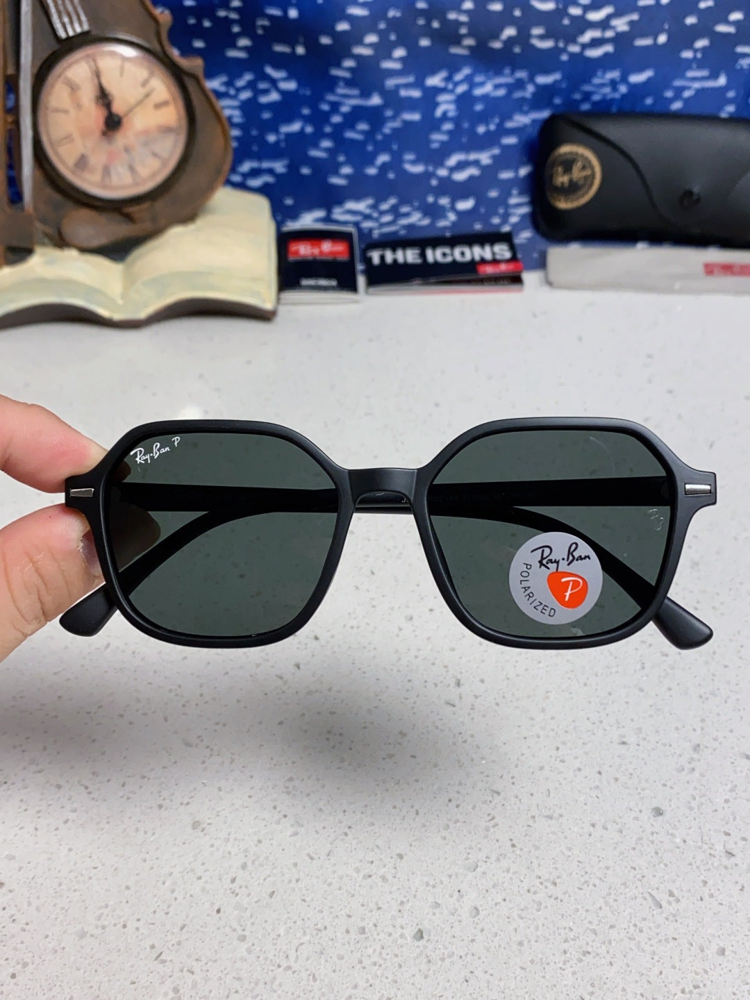 Ray-Ban RB2194 Polarized Round Black Lens Sunglasses for Men & Women - 488226 - detail image 4