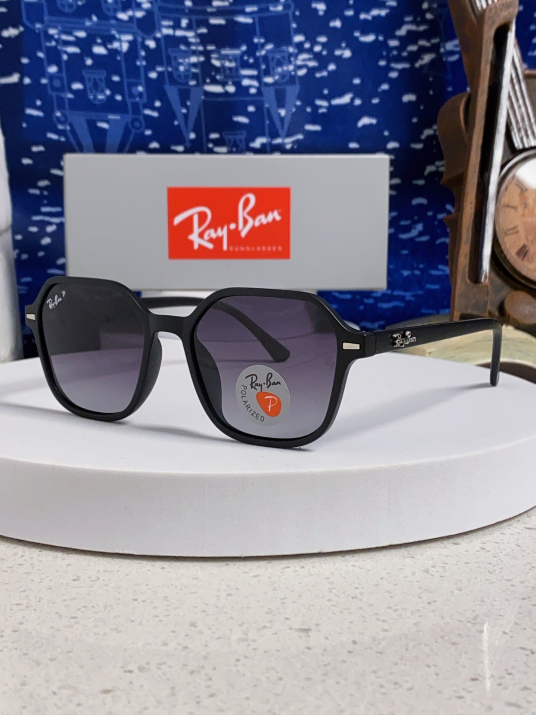 Ray-Ban RB2194 Polarized Round Silver Lens Sunglasses for Men & Women - 359039