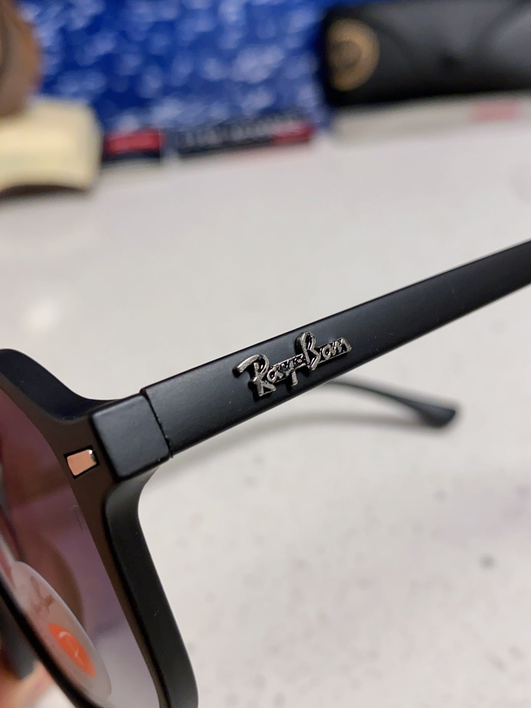 Ray-Ban RB2194 Polarized Round Silver Lens Sunglasses for Men & Women - detail image 7
