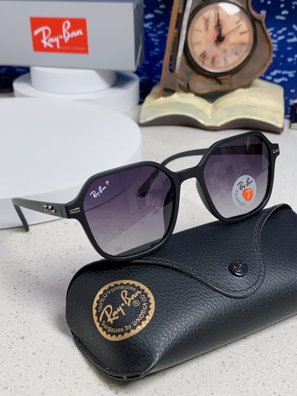 Ray-Ban RB2194 Polarized Round Silver Lens Sunglasses for Men & Women - 359039 - detail image 10