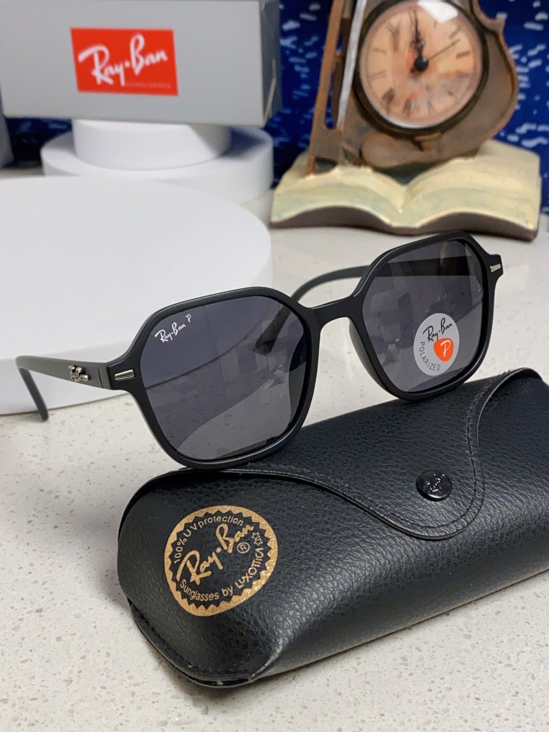 Ray-Ban RB2194 Polarized Round Black Lens Sunglasses for Men & Women - 359040 - detail image 10