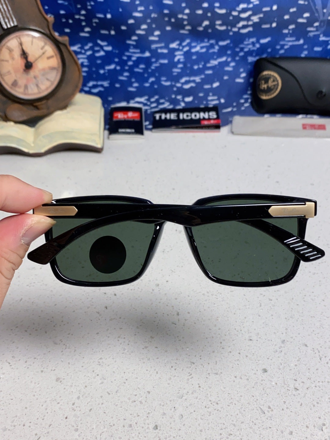 Ray-Ban RB4604 Polarized Fashion Black Lens Sunglasses for Men & Women - detail image 5