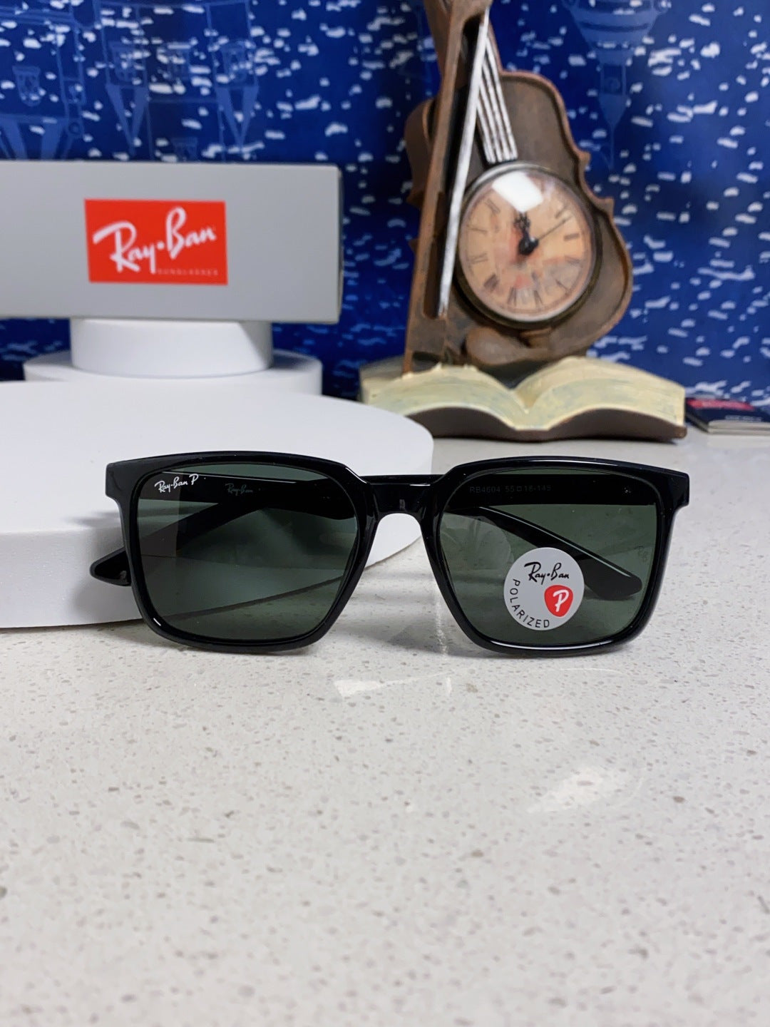 Ray-Ban RB4604 Polarized Fashion Black Lens Sunglasses for Men & Women - detail image 9