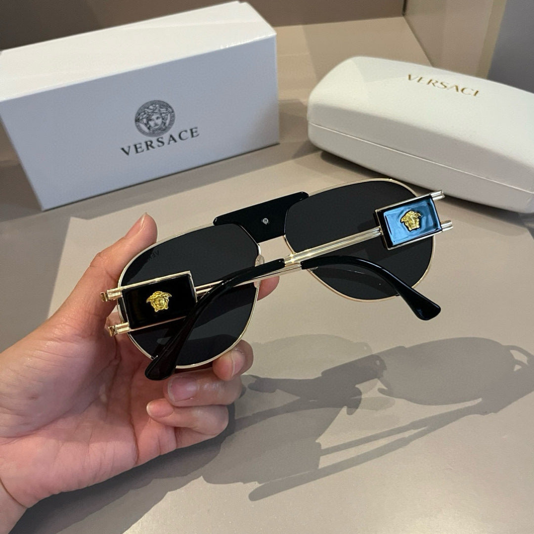 Versace Polarized Fashion Gold Lens Sunglasses for Men & Women - detail image 4