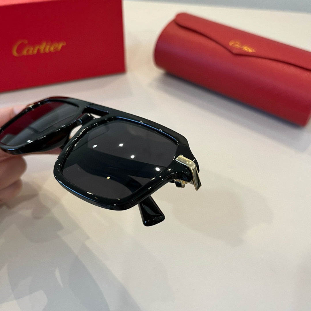 Cartier Aviator Black Lens Sunglasses for Men - 935077 - detail image 5