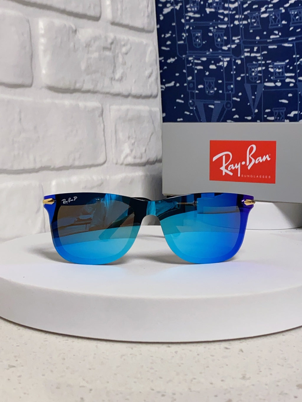 Ray-Ban RB2148 Polarized Square Blue Lens Sunglasses for Men & Women - 466492 - detail image 2