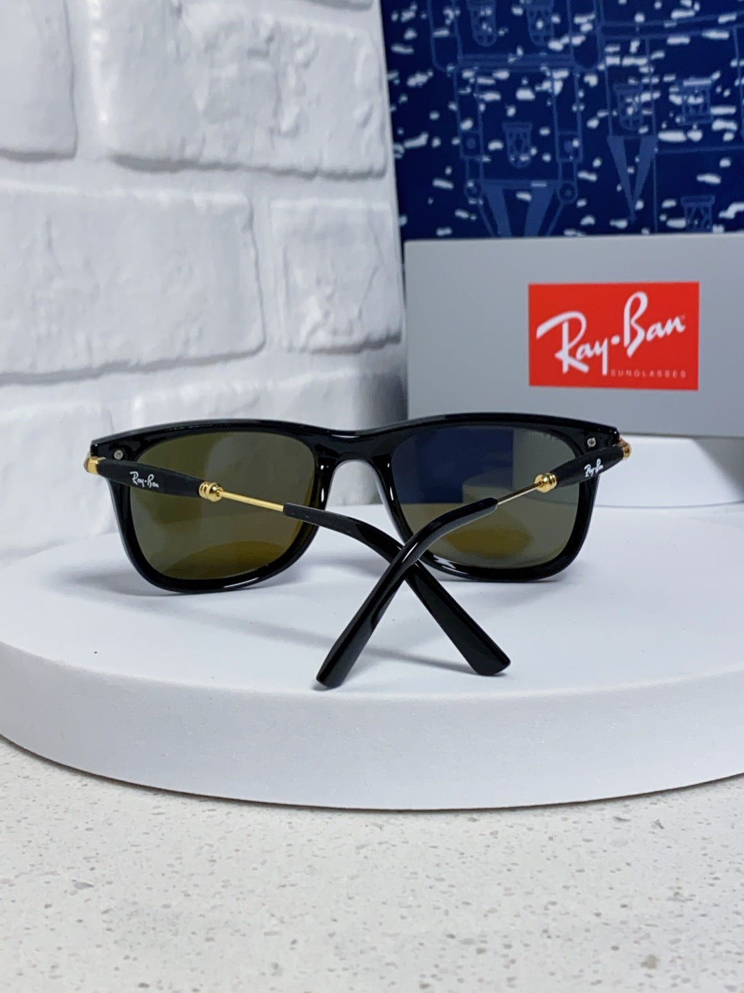Ray-Ban RB2148 Polarized Square Blue Lens Sunglasses for Men & Women - detail image 3