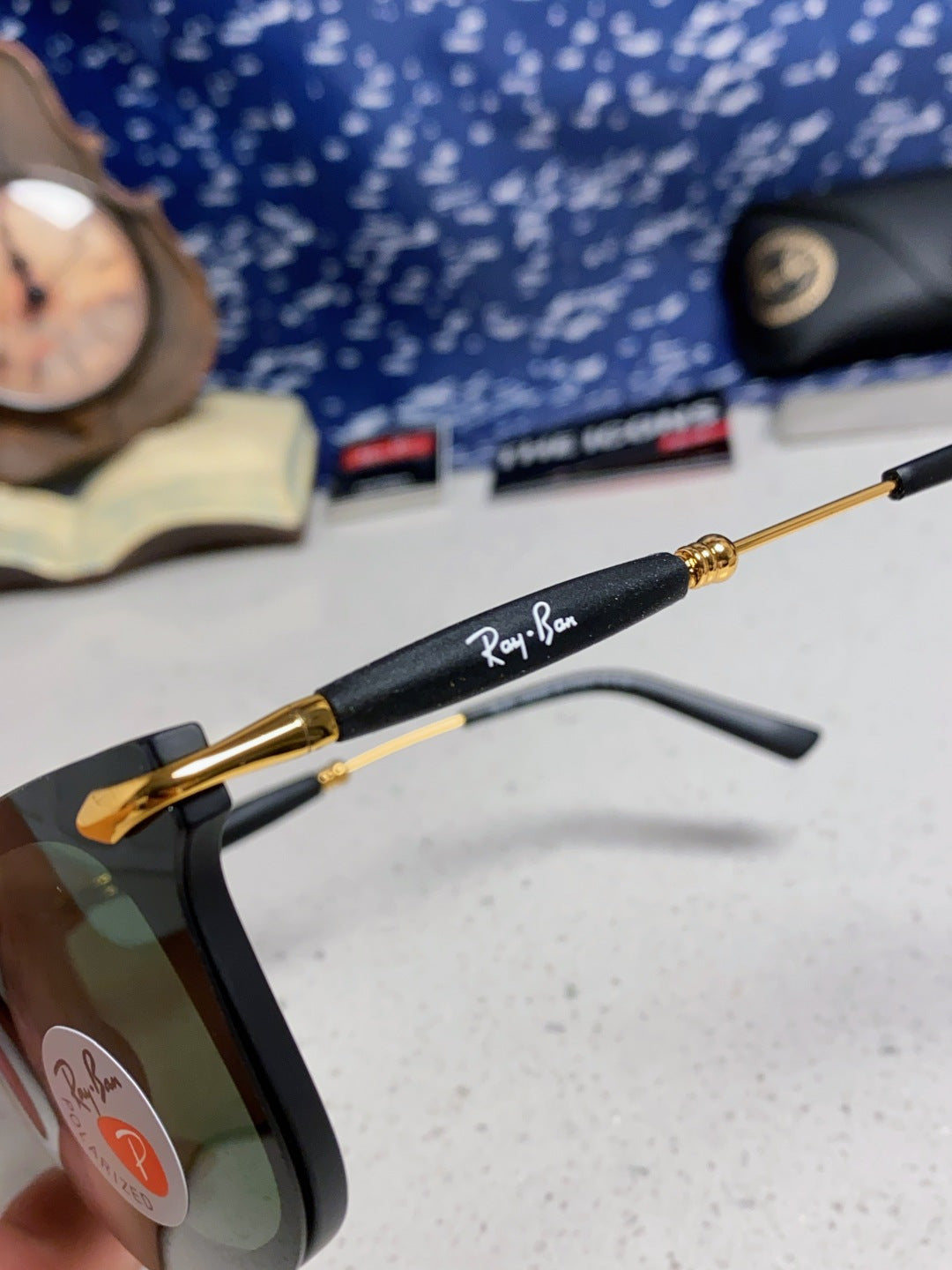Ray-Ban RB2148 Polarized Square Black Lens Sunglasses for Men & Women - 466497 - detail image 6