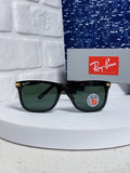 Ray-Ban RB2148 Polarized Square Black Lens Sunglasses for Men & Women - 466497