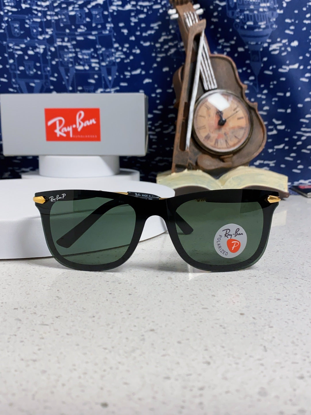 Ray-Ban RB2148 Polarized Square Black Lens Sunglasses for Men & Women - 466497 - detail image 8