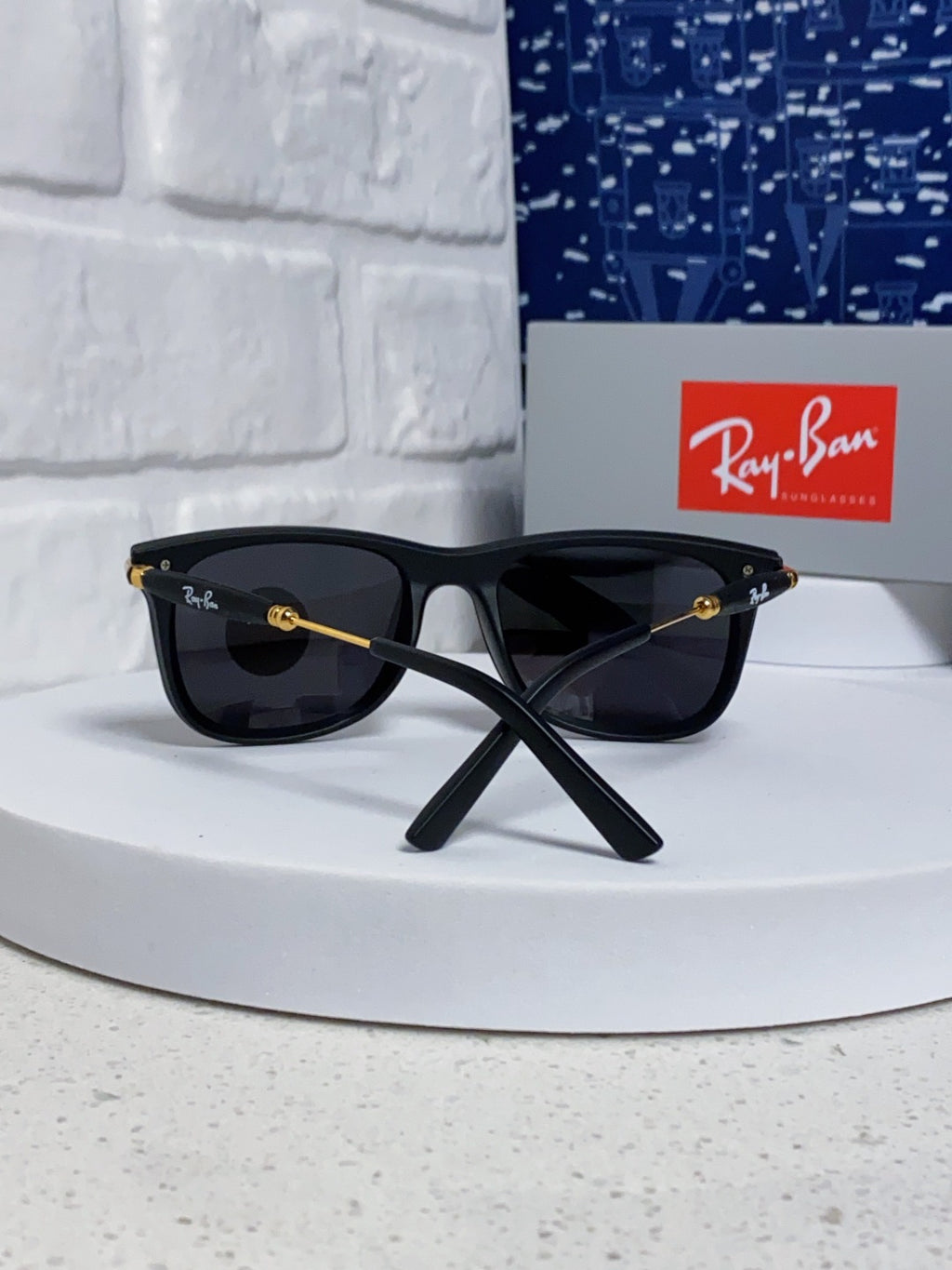 Ray-Ban RB2148 Polarized Square Black Lens Sunglasses for Men & Women - detail image 3